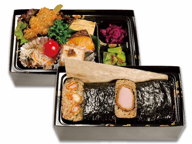 二段弁当　巻きむすび